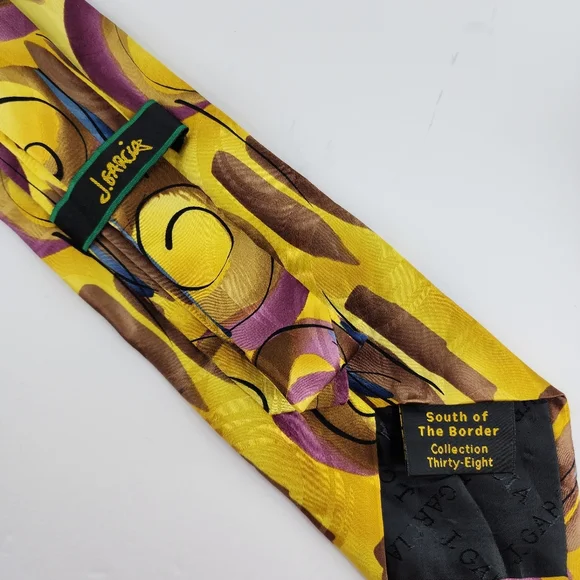 J. GARCIA South of the border Silk Tie. - Picture 3 of 5